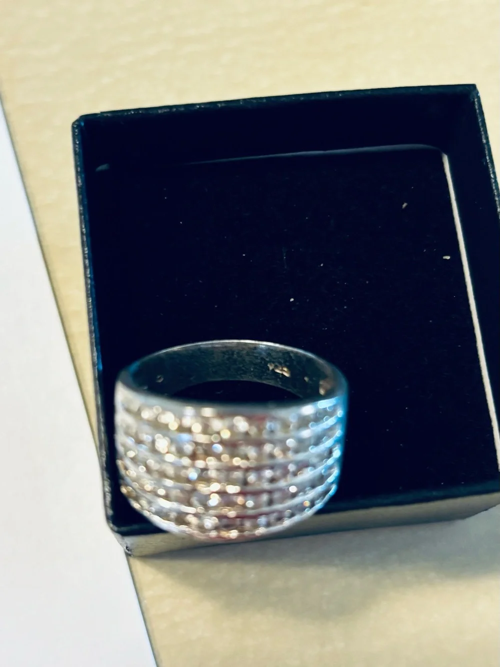 Silver Ring Smart Wearable Accessory - Silver  .925 Size 9
